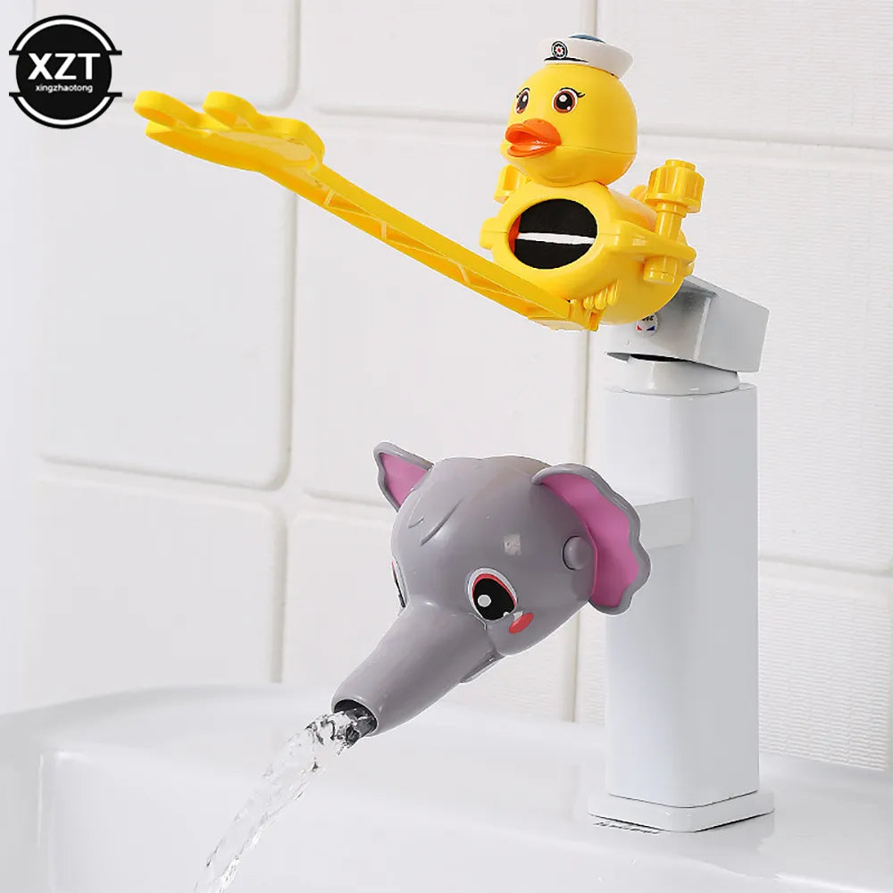 Cartoon Faucet Extender For Kids Hand Washing In Bathroom/Kitchen Convenient for Baby Washing Helper