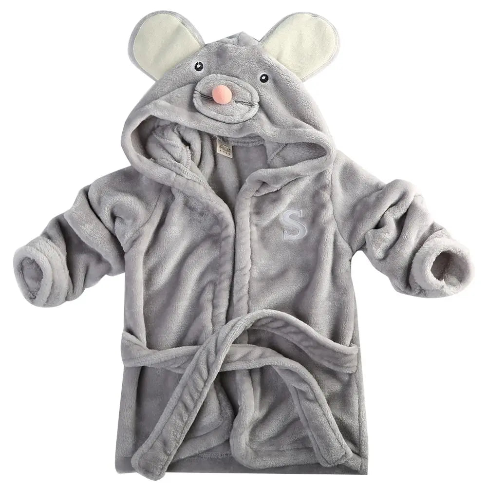 Baby Children's Bathrobe Toddler Boy Girl Animal Hooded Bath Towel Infant Bathing Blanket Soft Comfortable Clothes Gift 0-5T