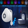LED Toilet Lamp 8 Colours Toilet Bowl Backlight Motion Sensor Night Light WC Sensor Light Bathroom Lamp Light For Children