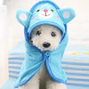 Super Absorbent Pet Towel, Hooded Bathrobe for Dogs and Cats, Quick-Drying Hoodie for Pets, Cute Puppy Bath Towel