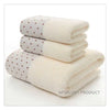 Bathroom Towel Set, 3 Pack Terry Cotton Towels, Soft and Absorbent Bath and Hand Towels