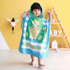 Princess Dinosaur Kids Hooded Bath Towel Microfiber Boys Girls Beach Towels Super Absorbent Cartoon Child Sunscreen Beach Shawel