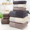 Bathroom Towel Set, 3 Pack Terry Cotton Towels, Soft and Absorbent Bath and Hand Towels