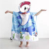 Princess Dinosaur Kids Hooded Bath Towel Microfiber Boys Girls Beach Towels Super Absorbent Cartoon Child Sunscreen Beach Shawel