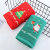 Bathroom Towel Coral Fleece Absorbent Microfiber Christmas Tree Santa Embroidery Face Towels Bath Towel Towel Xmas Gifts